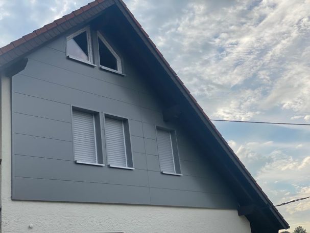 Fassadenverkleidung mit Prefa Bond Platten